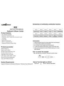 LDKai LED Backlit Illuminated Mechanical Gaming Keyboard And Mouse Set - Black - View 12