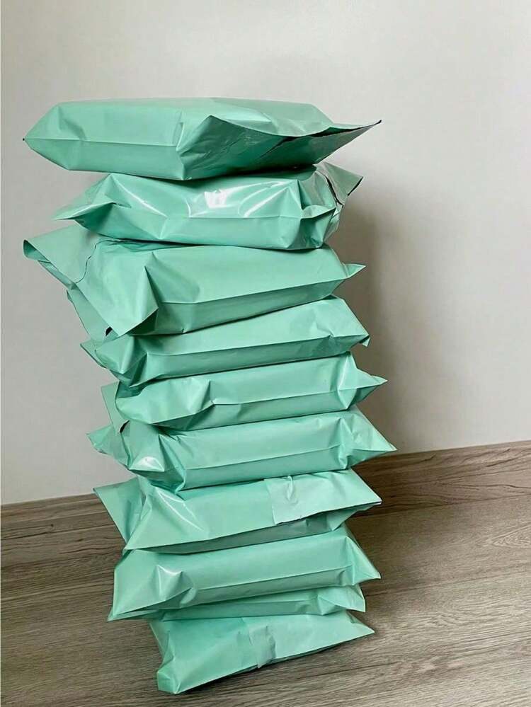 10 个加厚防水纯色包装袋，多功能袋，适用于学校、办公室、运输和邮寄回学校 - 彩色 - 查看 8