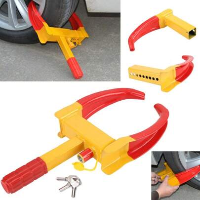 Wegfahrsperre Wohnwagen Parkkralle Anhänger Auto PKW Diebstahlsicherung Stahl