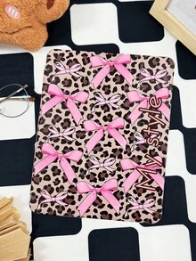 1pc Leopard Bow Customized Tablet Case, Suitable For IPad 10th/11th/10.2/10.5/Air4/Air5/10.9/Pro11/Air 11-In.(M2)-2024/Pro 11-In.(M4)-2024/IPad Air 11-Inch (M3) 2025/IPad (A16) 11 Inch 11th Generation 2025 Mini6/Mini7/Air1/Air2/9.7/Tab A8 10.5 Inch 2022, Minimalist/Elegant/Creative/Personalized Design, Magnetic Sleep/Wake, Stylus Holder (Stylus Not Included) - Multicolor - View 6