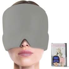 Relief Cap, Gel Cooling Eye Mask, Cooling Gel Relief , Hot/Cold Therapy, Cold Compress For Head, Headache Eyes Mask For Sinus, Puffy Eyes, Tension And Stress Relief