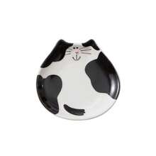 1 pièce Repose-cuillère en céramique, support de cuillère en forme de chat mignon, support d'ustensiles de cuisine, applicable sur le plan de travail de la cuisine, accessoire de cuisine au design unique de chat, cadeau de pendaison de crémaillère, Halloween, Noël pour les amateurs de chats - Multicolore - Voir 13