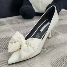 1 Par de Clipes de Sapato com Laço Elegante e Pérola de Strass, Acessórios de Sapato DIY para Festa, Todas as Estações