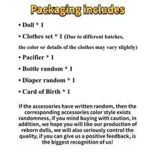 Muñeca bebé Reborn de 50 cm (20 pulgadas) que parece real, con miembros de vinilo suave y Body de tela, bebé recién nacido hecho a mano con pintura 3D en color beige claro y arte de venas, juguete para regalo de cumpleaños de niños