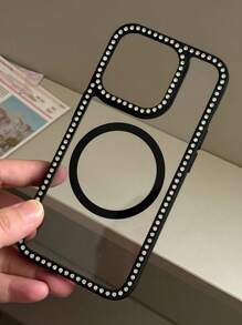 奢华闪亮水钻保险杠外壳适用于 15/15 Pro Max/15 Pro/15 Plus/11/12/13/14/16 Pro Max/XS/XR/11 Pro/11 Pro Max/12 Pro/12 Pro Max/13 Pro/13 Pro Max/7 Plus/14 Pro/14 Pro Max/14 Plus/16 Pro/16 Plus/7 Plus/8 Plus/8/SE2，时尚闪亮 3D 创意设计保护手机壳，防水防震防摔防刮 - 黑色 - 查看 3