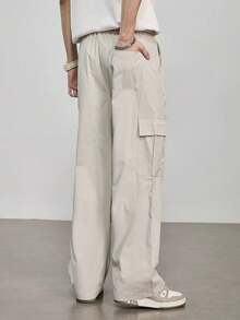 Men Pants - 米色 - 查看 3