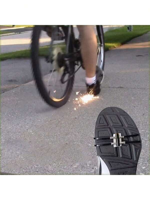 Acessórios de freio de pé antiderrapantes muito legais, adequados para skate, bicicleta elétrica, motocicleta e acessórios de performance. O atrito pode produzir faíscas maravilhosas, ideais para acrobacias noturnas, festas, Halloween e presentes de Natal.