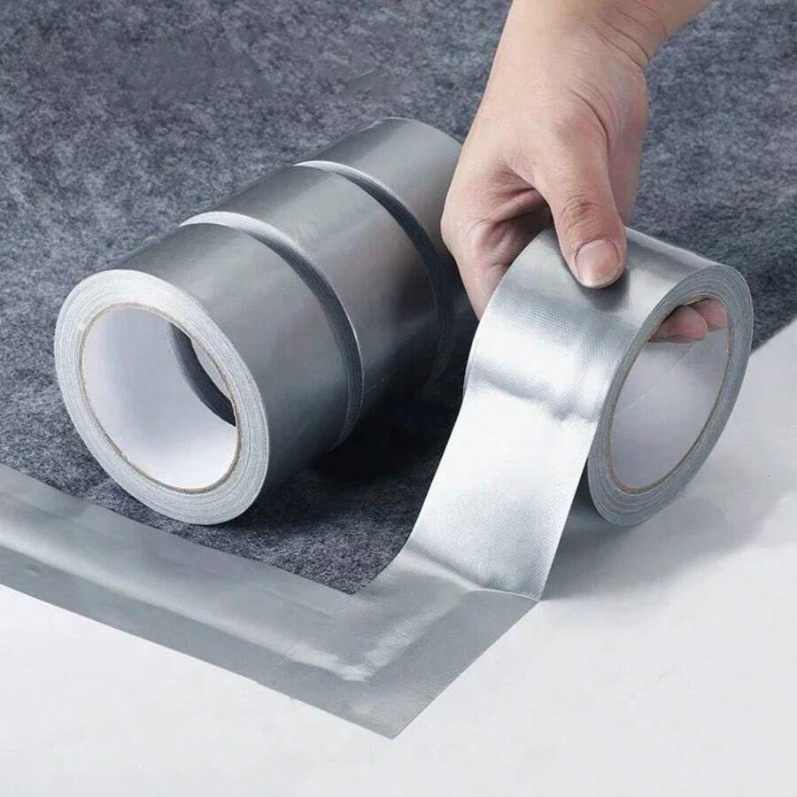 1 Roll Aluminum Foil Tape, Can Be Used For Pot Repair, Sealing Stove, Sink - Silver - View 1