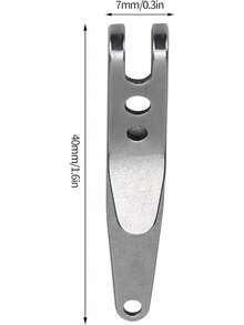 Clip de Suspensi?¡ì?n, Acero Inoxidable Clip para Llavero de Suspensi?¡ì?n Hebilla R?¡ì?¨¦pida Clip de Bolsillo para Herramientas Deportivas Porta Llaves Otros suministros para acampar de escalada : Deportes y Aire Libre - 1 - Ver 3