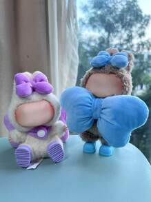 17厘米娃娃服装拉布布坐姿派对怪兽服装配饰服装DIY礼物幸福天使蝴蝶结彩色 - 彩色 - 查看 4