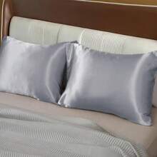 Summer : Silky Satin Pillowcases (1 Pair) – Ultra-Smooth, Breathable, 9 Elegant Hues For Skin & Hair Care