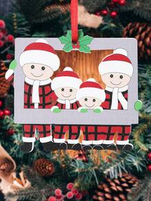 1 Pc Christmas Family Photo Frame Pendant,Christmas Tree Pendants, Xmas Gift Decorations, Christmas Wooden Pendant, Merry Christmas Decorations For Home 2025,Christmas Party Gifts,Happy New Year 2026 Gifts,Diy Christmas Tree Pendant,