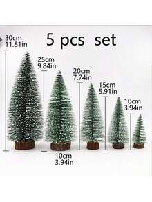 1pc/2pcs/4pcs/5pcs Christmas Tree Decoration Desktop Ornaments Simulation Mini Christmas Tree Perfect Combination Of Nature And Festive Atmosphere Suitable For Christmas Holiday Party Decoration Living Room Decoration Table Decoration Home Decoration Add Warmth And Joy To Your Home Christmas Mini Pine Tree Christmas Decorations Winter Christmas Decorations Home Christmas Gifts Christmas Decor - Multicolor - View 9