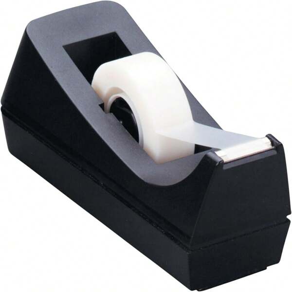 Desktop Tape Dispenser - Non-Skid Base - 1-Inch Core Weighted Tape Roll Dispenser - Perfect For Office Home School