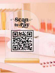 1pc Customized QR Code Sign, Personalized Business Review Sign, Customized Business Display Sign, Personalized QR Code Social Media Logo, Customized Menu Display Sign, Personalized Social Media Plaque, Business Sign, Salon Sign, Menu, Price List, Business Sign, QR Code Sign, Stylish, Simple, Unique Personalized Custom Gift, Multi-Functional, Ornamental, Reusable, Modern, Colorful, Cute, Vintage, Cartoon, Kawaii, Custom, Workers, Clients, Students, For Business/Work/Office, For School,Office & School Supplies,Xmas Decoration,Desk Decorations Gifts,New Job, Office Supplies