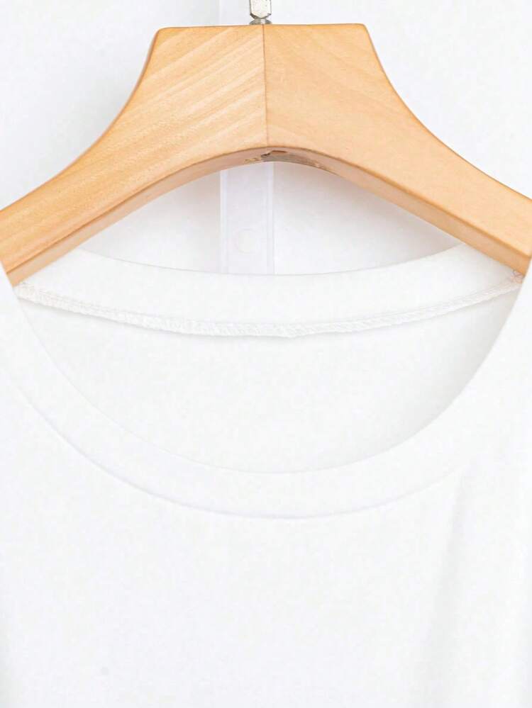 Blusa cómoda con estampado de lazo de béisbol, camiseta coqueta del día del juego de béisbol, camiseta de la temporada de béisbol, camiseta de fanática de béisbol, camiseta de cuello redondo con gráfico impreso para mamá deportiva - Blanco - Añade 4