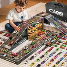 2025 新品上市 - 5/10/24/48 件合金玩具车 - 回力玩具车 - 儿童玩具车套装 - 带轨道 - 带停车场 - 全金属汽车模型 - 可驾驶 - 玩具赛车 - 儿童玩具车系列 - 儿童玩具 - 高级礼品盒 - 针线活玩具、旅行玩具、教室减压玩具、迷你玩具、沐浴玩具、圣诞文具、减压球 - 生日礼物 - 圣诞礼物 - 完美礼物 - 礼物 - 玩具 - 彩色 - 查看 2