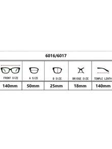 1 Piece Glasses Frame, Small Model, 2 In 1 Clip-On - Negro brillante - Ver 9