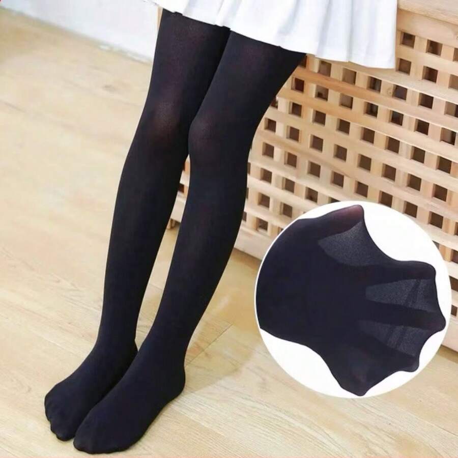 DOUCE AND ELEGANCE Children's Tights 40 THREAD - màu đen - Xem 1