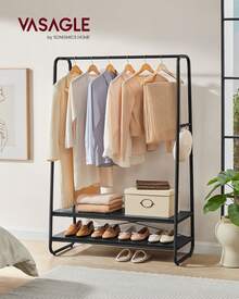 VASAGLE Clothes Drying Racks - Siyah - Görünüm 1