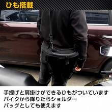 シートカウルバッグ ツールバッグ バイク用 ベルト固定 ひも搭載 手提げ 肩掛け 小物収納 雨具入れ 荷物入れ - 29cm*26.5cm*20cm - チェックする 6
