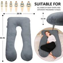 Pregnancy And Nursing Pillow For Baby + Soft Sleeping And Cuddling Pillow, 100% Cotton Pillow Cover, Removable And Washable (Jungle)