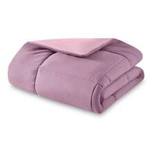 7-Piece Reversible Bed In A Bag Comforter Set With Sheets, Blue Floral, Queen - Bunga Lilac - View 4