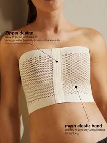 1pc Women Chest Binder Compression Top, Trans, Transgender FTM, Adjustable Seamless Binding Vest For Large Bust