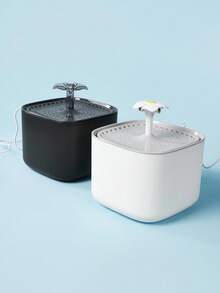 PETSIN Distribuitor automat de apă pentru animale de companie de 3L/101,5 OZ/0,8 galoane cu 2 bucăți de filtre de schimb, fântână de apă potabilă liniștită de mare capacitate pentru pisici și câini mici până la mijlocii - Multicolor - Vizualizare 1