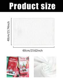 Toalla navideña de 40*60cm, paño de cocina con diseño de gnomo de Papá Noel, decoración navideña roja y blanca, paño de cocina absorbente, paño de cocina creativo para días festivos - Multicolor - Ver 10