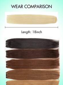 Extensões de cabelo costuradas, pacotes de cabelo humano real, extensões de cabelo com trama genial, trama colorida destacada, extensões de trama dupla amarradas à mão para mulheres