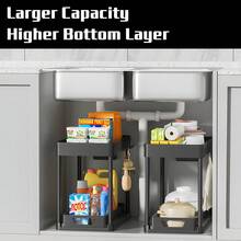 1pc Sliding Mechanism Shelving Unit, Portable Collection Rack, Multi-Use Storage Rack, For Vanity Occupants White/Black Accessory Categorized Shelf, Sliding Drawer Unit, Convenient Item Organizer - 白色-1件 - 查看 6