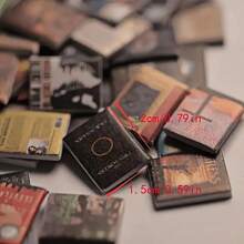 5PCS Mini Bookshelf Decorations - Vintage Style, Imitation Wood, Desktop Display - Perfect For Wedding And Home Decoration - Unique Relaxing Gift Idea, Random Style Delivery