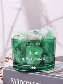 حجر بلوري معطر، حجر موزع العطر، ديكور عطري، عطر بدون لهب، عطر للحمام