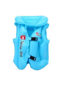 1 件充气 ABC 游泳背心，3 种颜色黄橙蓝浮力辅助游泳夹克便携式充气背心适用于游泳浮潜皮划艇桨划船和其他低冲击水上运动充气浮潜背心浮潜夹克