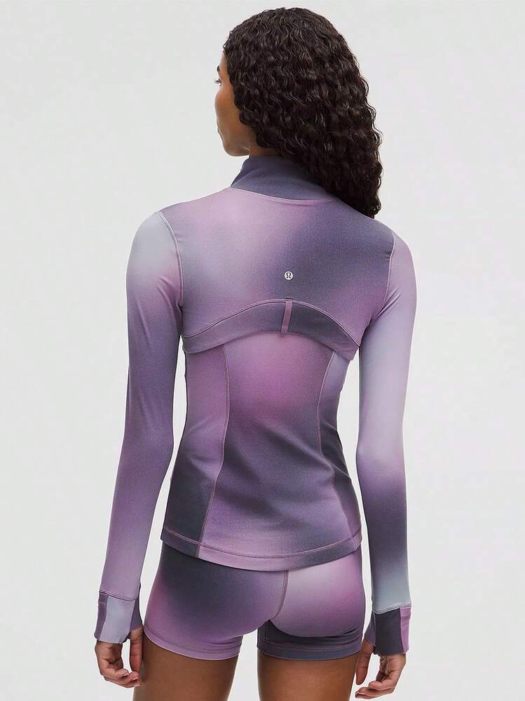 Define Jacket Nulu-For Yoga Gym Running-Sweat-Wicking-Yoga-All Seasons Sport-Spring/Summer-Autumn/Winter-Back To School - Aurora Haze Tím Đa sắc - Xem 3
