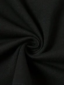 1 Camiseta Gráfica '' Para  - Manga Corta, Cuello Redondo Casual, Ropa Para Todas Las Estaciones, Regalo Perfecto Para Vacaciones O Cumpleaños, Mezcla De Poliéster, Diseño Con Letras Osadas, Ropa Versátil | Diseño Juguetón | Tela Brillante, Camisetas Para Damas - oscuro - Ver 4