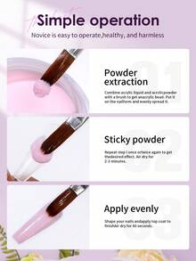 CHOSEOS 6 Colors Acrylic Powder Kit, Create Salon-Quality Nails At Home, Perfect Choice For Beginners And Professionals Acrylic Press On Nails - Multicolor - View 8