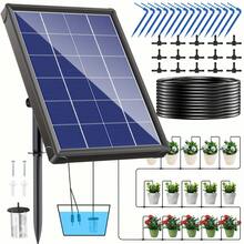 No More Overwatering! Solar Drip Irrigation - 15 Plants, 2200mAh Backup Battery, 6 Timers | Garden Greenhouse Patio Plants - Black - View 8