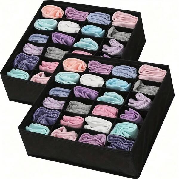 Folding Drawer Storage Box - Waterproof Design, Suitable For Storing Underwear/Socks/Data Cables/Remote Controls - Perfect Cabinet Storage