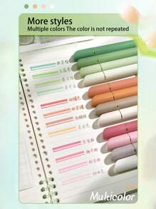 مجموعة تحديد ألوان الفاكهة من كولين، ماركر تحديد بطرف ناعم وسعة كبيرة بتصميم شبيه بالأحمر الشفاه، مناسب لطلاب التحديد والتلوين والرسم DIY