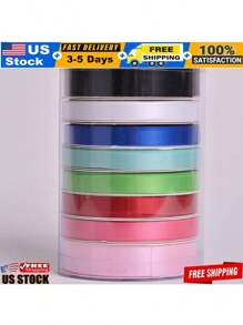 8 Unique Ribbons Natural Ribbon Tower 96 Feet Perfect For Gifts Dration Craft Projects Special Finishing Touch Unique Look - 多緞 - 查看 1