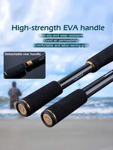 Goture 1 件伸缩便携式诱饵竿，交叉编织碳纤维，陶瓷导环，超短节，易于携带，抛投顺畅，非常适合海钓，远投，旋转抛投手柄，2.1m 2.4m 2.7m