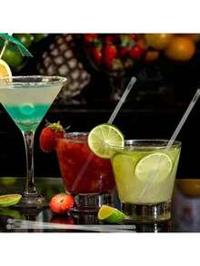 200/100/50/20/10pcs Elegant Sparkling Gold Cocktail Stirrers, Transparent Crystal Drink Mixer Perfect For Blending, Decorating Desserts And Coffee For Christmas, Wedding, Birthday And Other Events, 18.4cm Plastic Stirrers, Valentine's Day Gift, Party, Birthday