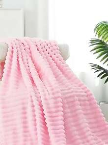 1pc Baby Autumn/Winter Double Layer Swaddle Blanket - Pink - View 3