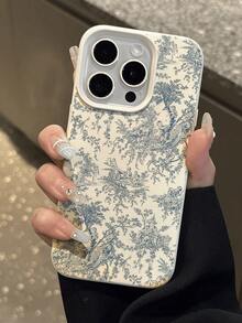 1 chiếc ốp lưng điện thoại chống nước, chống rơi, chống trượt, họa tiết hoa kẻ caro xanh trắng dễ thương, tương thích với Apple và các dòng điện thoại khác, chống sốc và chống trầy xước, phiên bản quốc tế, không phải phiên bản nội địa. - Nhiều màu - Xem 5