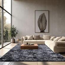 Grauer teppich wohnzimmer, ochfloriger Wohnzimmerteppich, großer Teppich zur deko wohnzimmer, superweicher und flauschiger moderner teppich schlafzimmer, plüschiger Innenteppich für die moderne Wohnraumdekoration, Ein weicher Schlafzimmerteppich ist das perfekte Geschenk zum Muttertag.