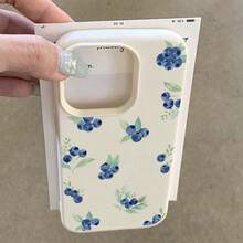 1个TPU材质蓝莓图案手机壳，兼容/等手机，国际版，非国内版 - 白色 - 查看 4