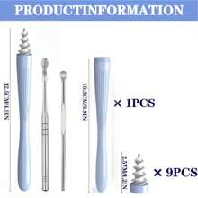 3 In 1 Ear Wax Removal Tool, 2024 Q-Grips Ear Wax Removal Reusable Washable Replacement Soft Silicone Tips For Cleaner Earwax, Ear Wax Removal Kit,11319332