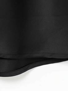 DEEKA New Sexy V-Neck Satin Backless Slip Dress, Elegant Party/Event Lingerie-Style Holiday Gown